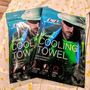 2 LARGE COOLING TOWELS
